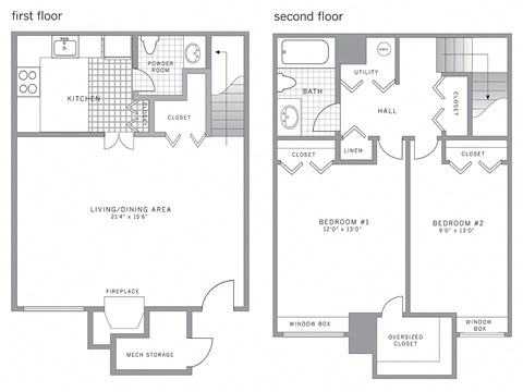 B1 Floor Plan at Blue Bell Villas, Blue Bell, Pennsylvania